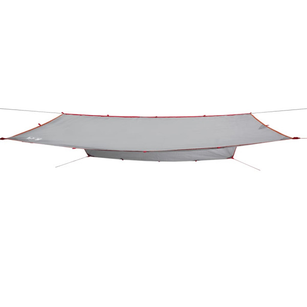 Lona de camping impermeable gris y naranja 400x294 cm M 4