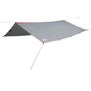 Lona de camping impermeable gris y naranja 500x294 cm H