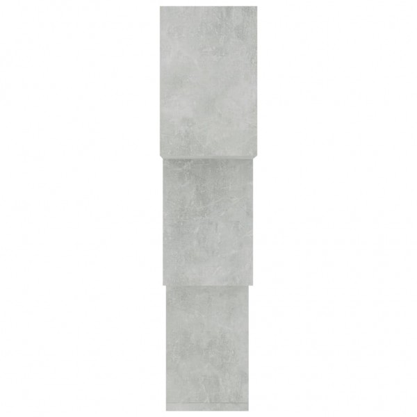 Estante pared de cubo contrachapada gris hormigón 68x15x27cm M 5