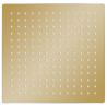 Cabeça de chuveiro quadrada 25x25 cm aço inoxidável dourado 2
