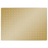 Cabezal ducha efecto lluvia acero inox cuadrado dorado 40x30cm 2