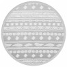 Tapete de exterior Ø120 cm ARAKIL PP cinzento 2