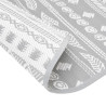 Alfombra de exterior PP gris Ø120 cm 5