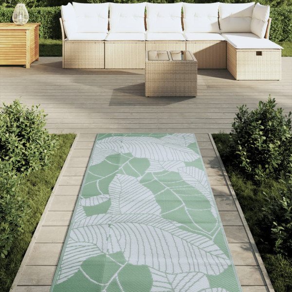 Alfombra de exterior PP verde 80x250 cm M 3
