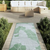 Alfombra de exterior PP verde 80x250 cm 3