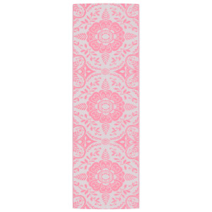 Tapete de exterior 80x250 cm ARAKIL PP cor-de-rosa H