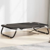 Cama para perros plegable tela oxford y acero gris antracita 2