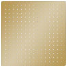 Cabezal ducha efecto lluvia acero inox cuadrado dorado 40x40 cm 2