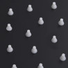 Cabezal ducha efecto lluvia acero inox cuadrado negro 25x25 cm 5