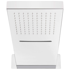 Cabeça de chuveiro de parede aço inoxidável 201 prateado H