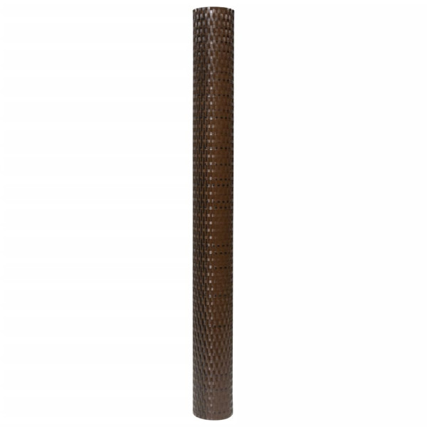 Toldo para balcón ratán sintético marrón y negro 300x100 cm M 3
