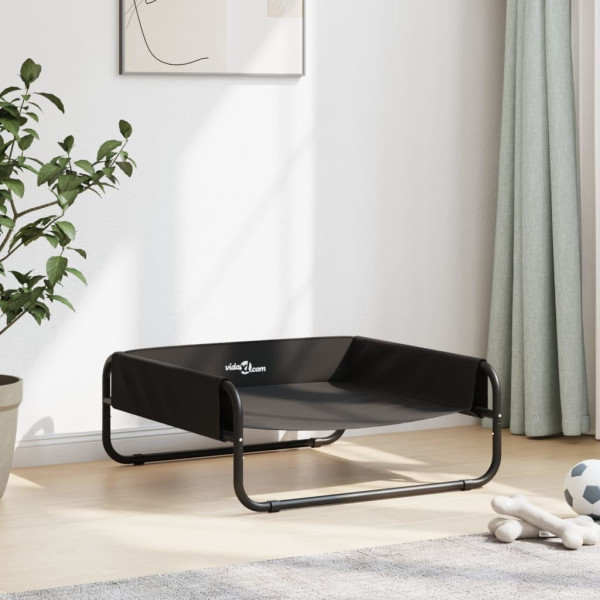 Cama para cães elevada tecido oxford e aço antracite M 3