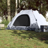 Tenda campismo p/ 5 pessoas opaca libertação rápida branco 3