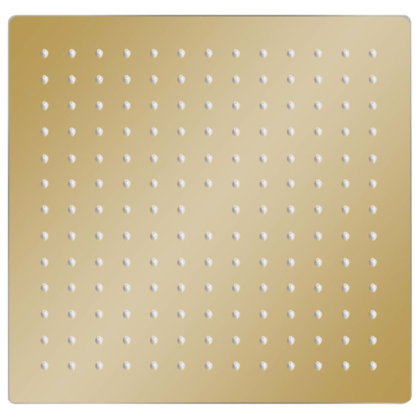 Cabeça de chuveiro quadrada 30x30 cm aço inoxidável dourado M 2