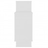 Estantes de pared de madera contrachapada blanco 104x20x58.5 cm 5