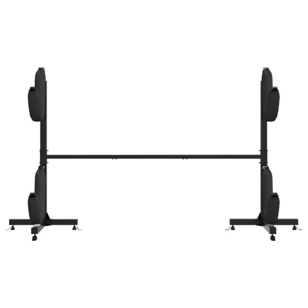 Prateleira de arrumação para 2 caiaques 250x57x127.5 cm aço M 4