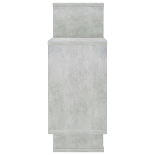 Estantes de pared de contrachapada gris hormigón 104x20x58.5 cm M 5