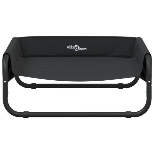 Cama elevada para perros tela oxford y acero gris antracita M 5