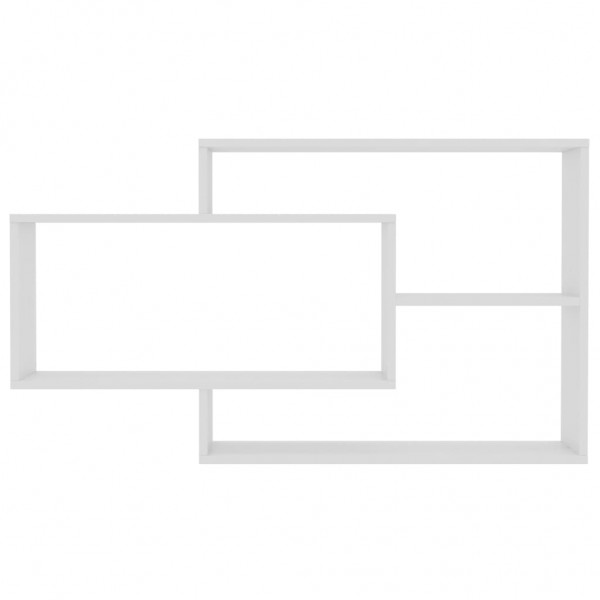 Estantes pared madera contrachapada blanco brillo 104x20x58.5cm M 4