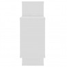 Estantes pared madera contrachapada blanco brillo 104x20x58.5cm 5