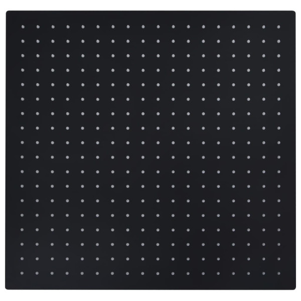 Cabeça de chuveiro quadrada 50x50 cm aço inoxidável preto M 2