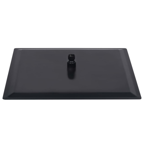Cabezal ducha efecto lluvia acero inox cuadrado 50x50 cm negro M 4