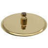 Cabeça de chuveiro redonda 20 cm aço inoxidável dourado 4