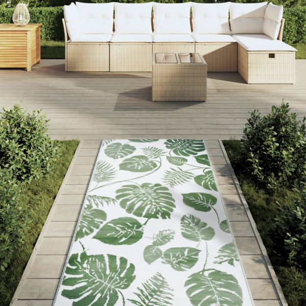 Alfombra de exterior PP verde 80x250 cm M 3