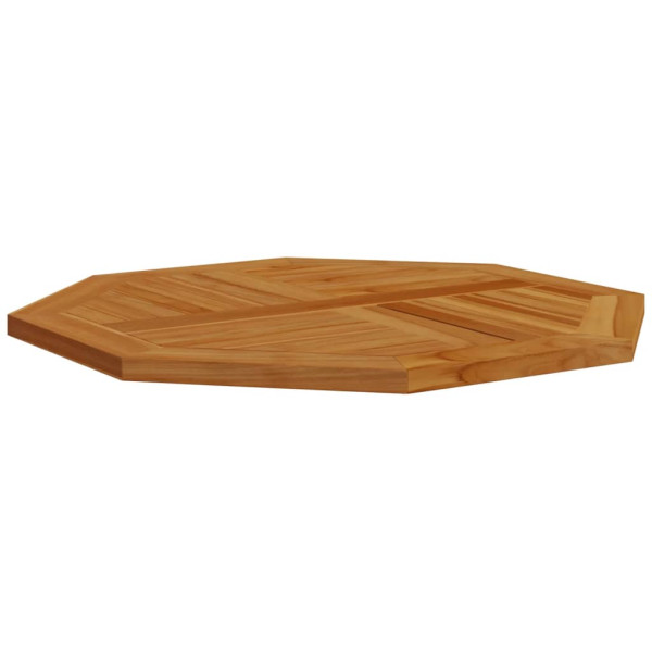 Tablero de mesa octogonal de madera maciza de teca 80x80x2.5 cm M 4