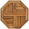 Tablero de mesa octogonal de madera maciza de teca 60x60x2.5 cm 5