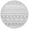 Alfombra de exterior PP gris Ø160 cm 2