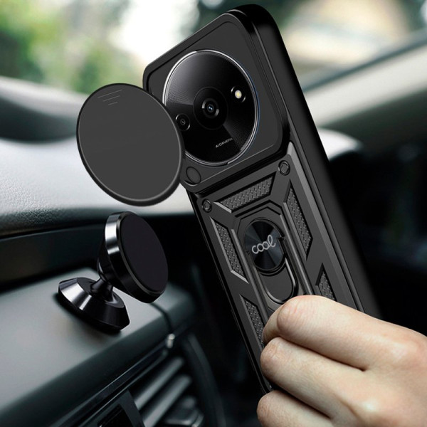 Carcasa COOL para Xiaomi Redmi A3 Hard Ring Negro M 3
