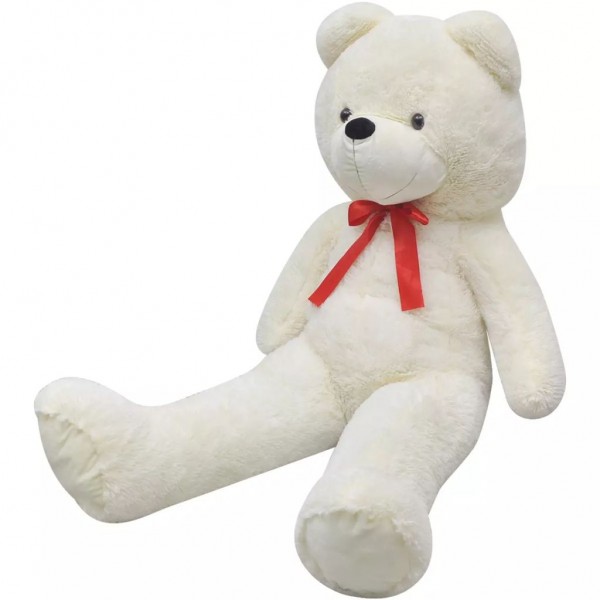 Oso de peluche grande XXL blanco 85 cm D