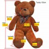 Urso de peluche XXL 135 cm castanho 5