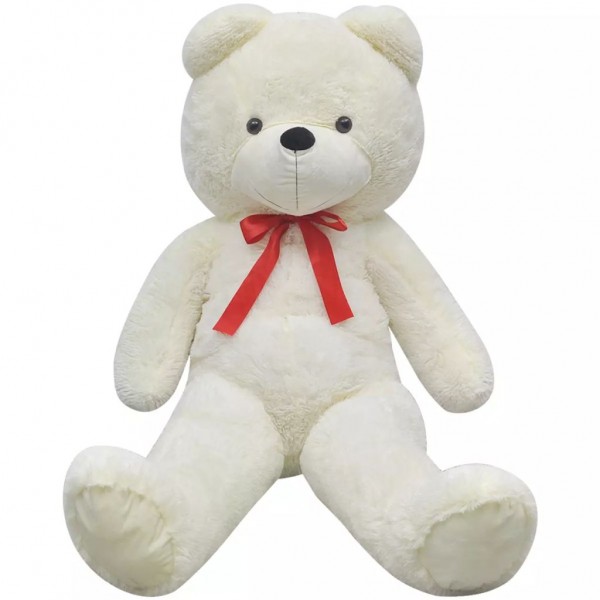 Urso de peluche XXL 135 cm branco M 3