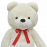 Urso de peluche XXL 135 cm branco 4