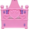 Cama de juguete para muñeca rosa + morada 3