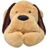 Cão de peluche 80 cm castanho 2