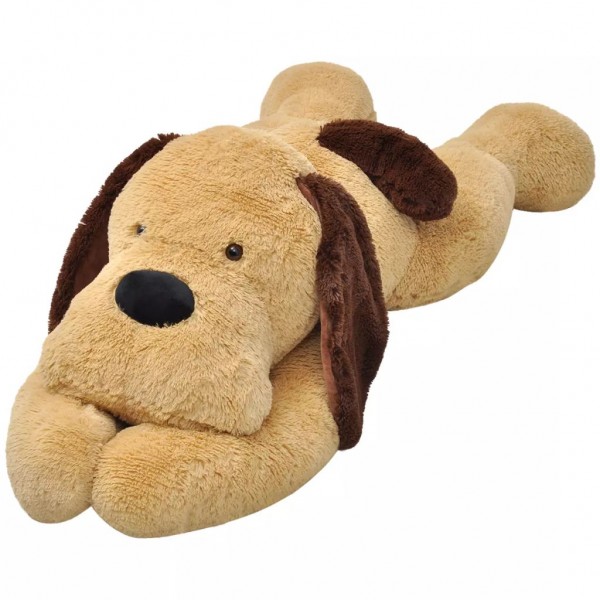Perro de peluche marrón 120 cm D
