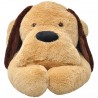 Cão de peluche castanho 120 cm 2