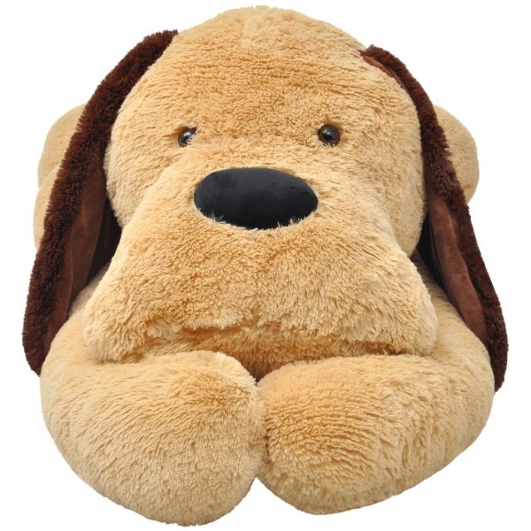 Perro de peluche marrón 160 cm M 2