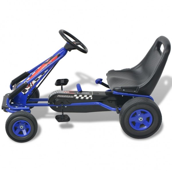 Kart con pedales asiento ajustable azul M 2