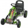 Kart con pedales asiento ajustable verde 3
