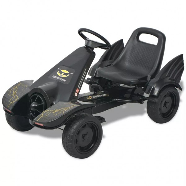 Kart con pedales y asiento ajustable negro D