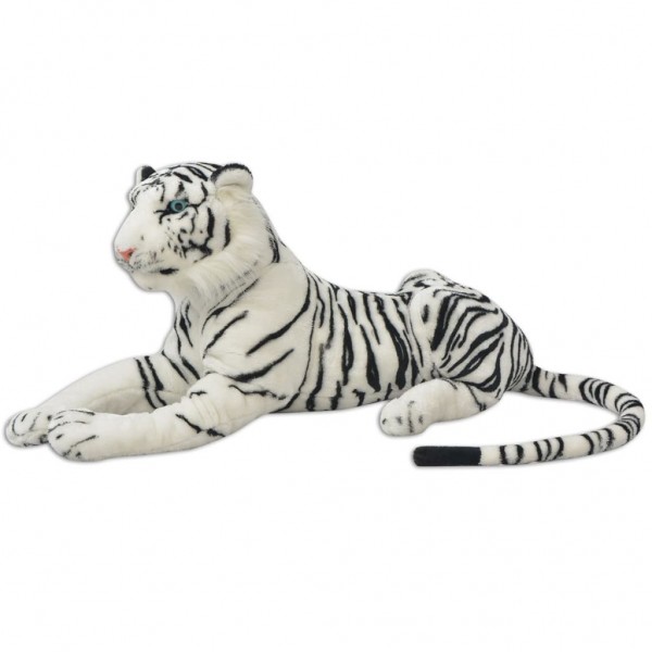 Tigre de peluche. branco. XXL M 2