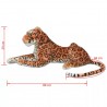 Leopardo de peluche. castanho. XXL 5