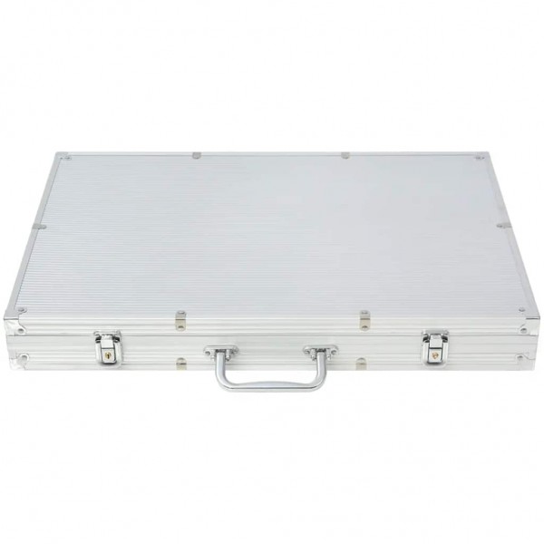 Juego de Póker con 1000 fichas láser maletín de aluminio M 5