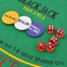 Juego combinado póker/blackjack con 600 fichas láser aluminio 2