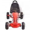 Kart a pedais com pneus pneumáticos vermelho 3