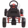 Kart a pedais com pneus pneumáticos vermelho 5